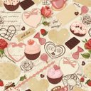 Ver imagem 1 de Papel De Parede Adesivo Lavável Cupcake 3m