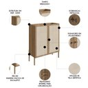 Ver imagem 3 de Armário Aparador Bar 2 Portas 93cm Arlo A10 Hanover - Mpozenato