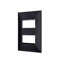 Ver imagem 1 de Placa Pial Plus+ 4x2cm Dois Postos Separados Preto - Pial Legrand