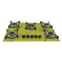 Ver imagem 1 de Fogão Cooktop a Gás Chapa 5 Bocas Ultra Chama 127/220v Marmo Marmorizado Amarelo