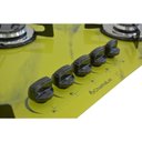 Ver imagem 3 de Fogão Cooktop a Gás Chapa 5 Bocas Ultra Chama 127/220v Marmo Marmorizado Amarelo