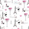 Papel De Parede Adesivo Lavável Paris Delicado 6m - 1