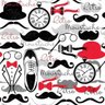 Papel De Parede Adesivo Lavável Moustache 6m - 1