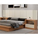 Ver imagem 2 de Cabeceira de Madeira para Cama Box Casal 300cm 100% MDF TW185 Off White - Dalla Costa