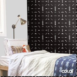 Papel De Parede Lavável Barbeiro Preto E Branco 12m - 3