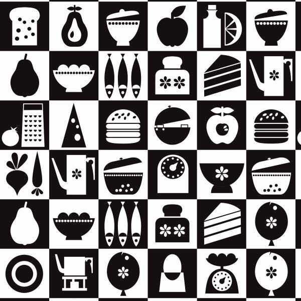 Papel De Parede Adesivo Lavável Receitas 12m - 1
