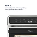 Ver imagem 6 de Forno e Air Fryer Oster Digital Pro 8 em 1 25 Litros Inox OFOR270-127 110V
