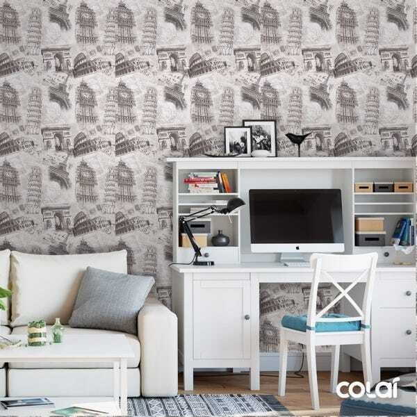 Papel De Parede Adesivo Lavável Europeu 12m - 2