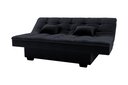 Ver imagem 3 de Sofá Cama Esmeralda Veludo Preto E451 - Matrix