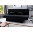 Ver imagem 1 de Sofá Cama Esmeralda Veludo Preto E451 - Matrix