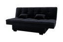 Ver imagem 2 de Sofá Cama Esmeralda Veludo Preto E451 - Matrix