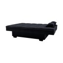 Ver imagem 4 de Sofá Cama Esmeralda Veludo Preto E451 - Matrix