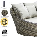 Ver imagem 3 de Chaise Sofá Livia para Varanda Jardim Piscina - Trama Original