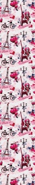 Papel De Parede Adesivo Lavável Paris Rosa 12m - 7