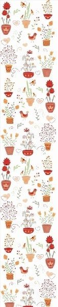 Papel De Parede Adesivo Lavável Flores Nos Jarros 12m - 7