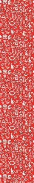 Papel De Parede Adesivo Lavável Café Vermelho 15m - 7