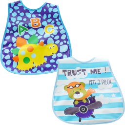 Kit 2 Babador Encanto para Bebê 45x28cm Dino/urso - 1