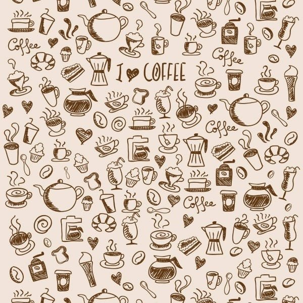 Papel De Parede Adesivo Lavável Coffe Break 18m - 1