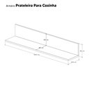 Ver imagem 3 de Prateleira Decorativa de Parede para Cozinha Odda Preta