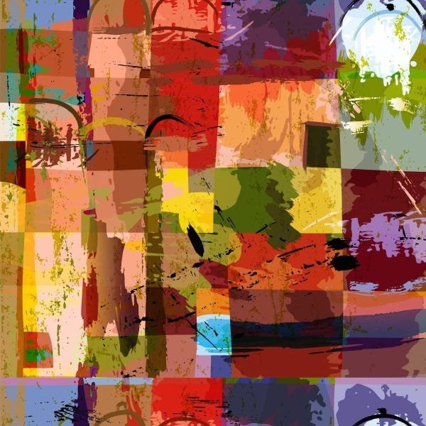 Papel De Parede Adesivo Lavável Arabesco Abstrato 3m - 1