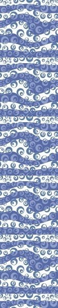 Papel De Parede Adesivo Lavável Arabesco Azul 3m - 6
