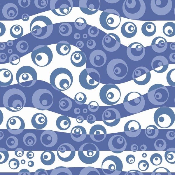 Papel De Parede Adesivo Lavável Arabesco Azul 3m - 1