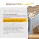 Ver mais imagens de Espelho Grande Corpo Inteiro Orgânico 70x170cm - Modelo Cancun Preto