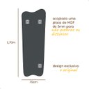 Ver imagem 4 de Espelho Grande Corpo Inteiro Orgânico 70x170cm - Modelo Cancun Preto
