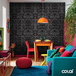 Papel De Parede Adesivo Lavável Indiano 3m - 5