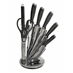 JOGO DE FACA TESOURA E CEPO COUPER PRETO - 1