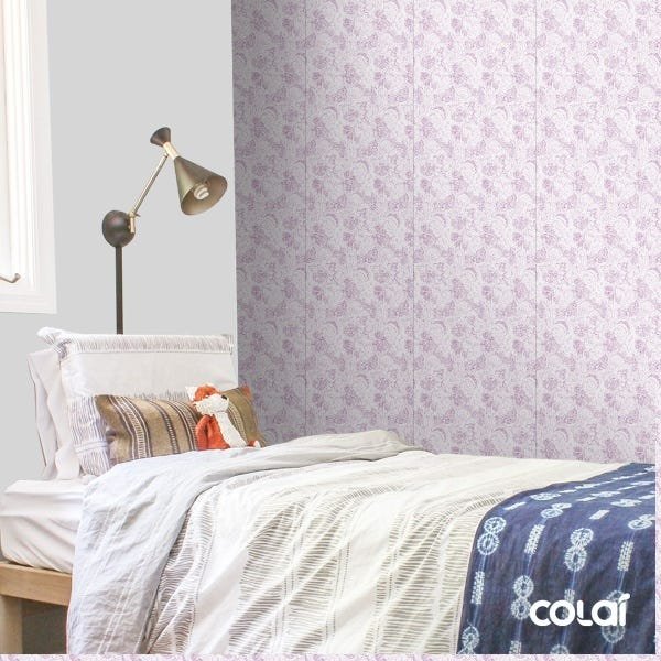 Papel De Parede Adesivo Lavável Abstrato Violeta 3m - 5