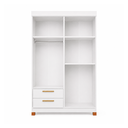 Ver imagem 5 de Guarda-Roupa 4 Portas e 2 Gavetas Smart Branco