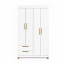 Ver imagem 1 de Guarda-Roupa 4 Portas e 2 Gavetas Smart Branco