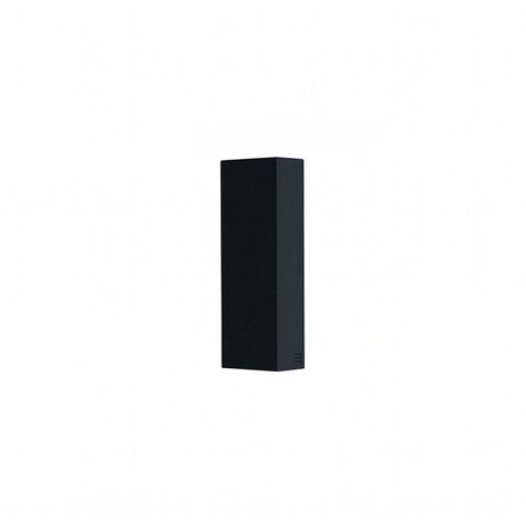 Arandela Stella Wall Mini LED 2 Fachos Fechados IP65 5W Bivolt Preto - 3000k - Luz Amarela