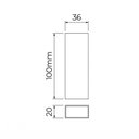 Ver imagem 3 de Arandela Stella Wall Mini LED 2 Fachos Fechados IP65 5W Bivolt Preto - 3000k - Luz Amarela