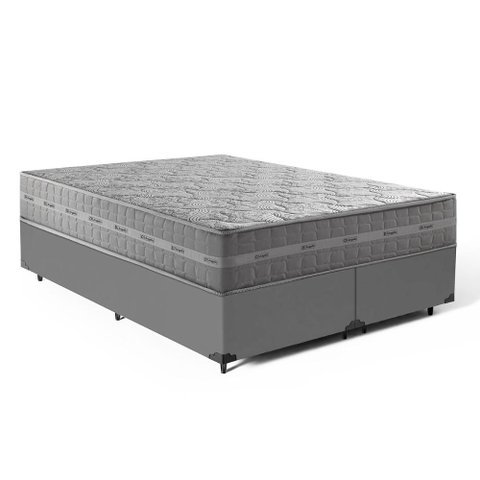 Cama Box com Colchão de Molas Ensacadas Ultra Spring Anjos Queen 158cm