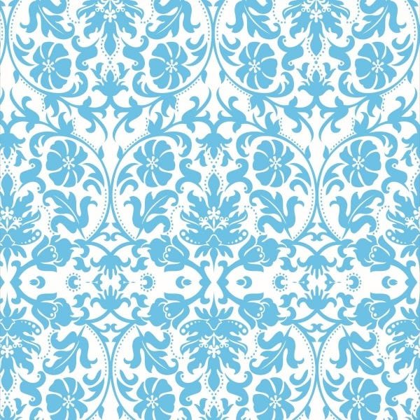 Papel De Parede Adesivo Lavável Abstrato Azul 6m - 1