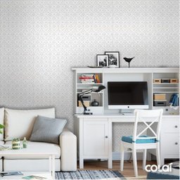 Papel De Parede Lavável Abstrato Cinza E Branco 12m - 2