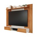 Ver imagem 7 de Painel Quarto P/ Tv até 70 Pol Santiago C/ 2 Portas 180x135cm Cinamomo/off White - Permóbili