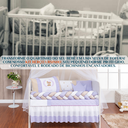 Ver imagem 5 de Kit Berço Trança Ursinho Marinho Menino 11 Peças com Saia:lilas