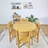 Conjunto Mesa de Jantar Búzios 4 Lugares com 4 Cadeiras Cubomob - 1