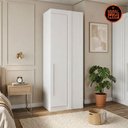 Ver imagem 1 de Módulo Canto Reto Áurea 1 Porta de Bater MDF Branco Arbo Design