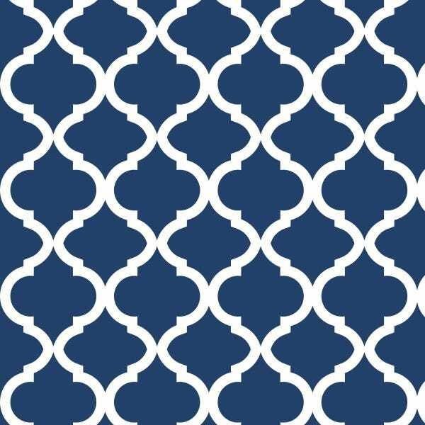 Papel De Parede Adesivo Lavável Abstrato Azul Petróleo 9m - 1