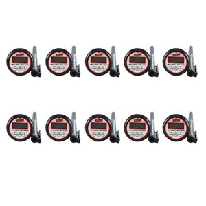 Kit 10 Termômetro Digital Faixa -50 A 300°c Temperatura Contato A Prova D'água Tipo Espeto Te-500 Po