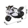 Mini Moto Motinha Elétrica Infantil Bateria 6v Triciclo Criança Branca Brinqway Bw-232 Bw-232 Br Bra - 2