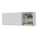 Ver imagem 1 de Armário de Cozinha Aéreo 150cm 2 Portas Veneza Multimóveis V3741 Branco