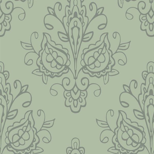 Papel De Parede Adesivo Lavável Abstrato Verde Musgo 18m - 1