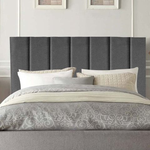 Cabeceira Carla Pé Plástico 140cm Casal Para Cama Box Quarto Linho Cinza - Gat Magazine