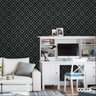 Papel De Parede Adesivo Lavável Abstrato Negro 18m - 2