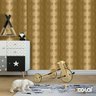Papel De Parede Adesivo Lavável Abstrato Fundo Dourado 18m - 3